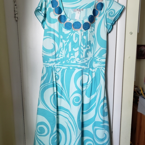 Cotton fit and flare Dress - Picture 4 of 10